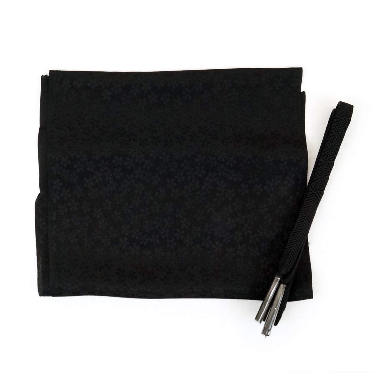 

[Kyoto Usagido] Silk Mourning Kimono Set (Winter) - Black (m-007) - for Funerals and Memorial Services