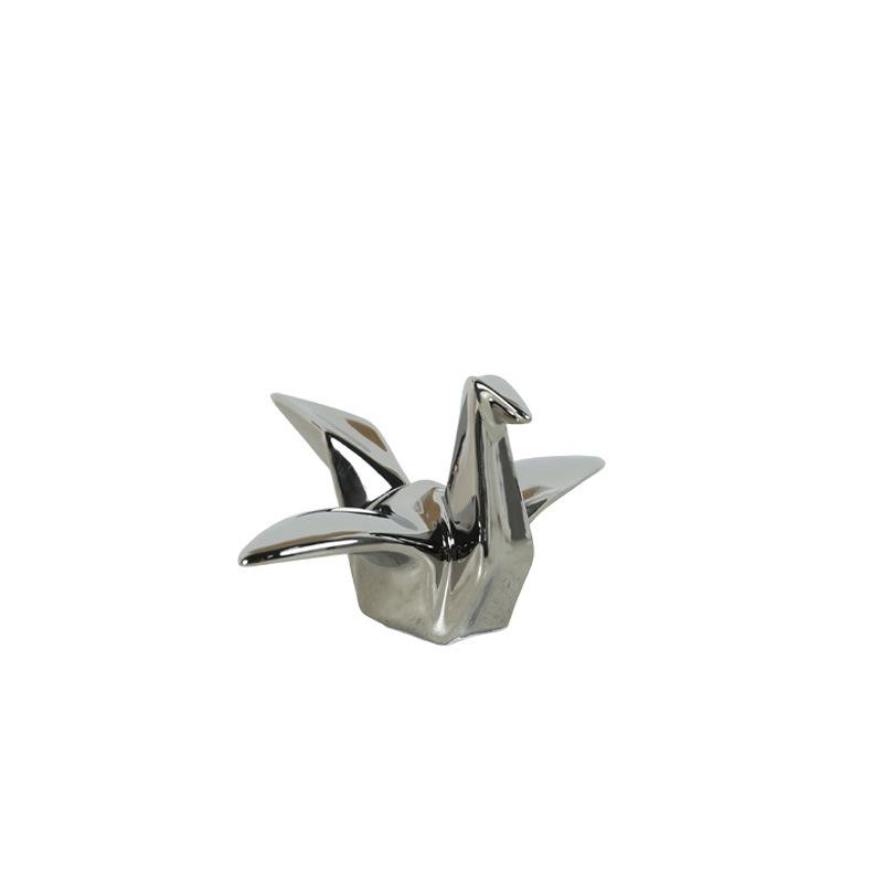 New Thousand Paper Crane Ceramic Ornament Creative Thousand Paper Crane Ornament for Living Room Home Office Desktop Aesthetics