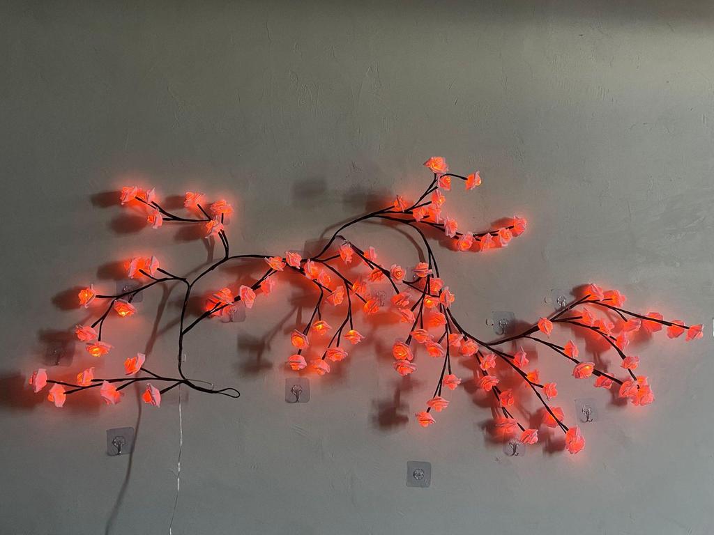 LED Schmetterling Rosenranken Lichter - Biegsame Feiertags Wanddekorationen