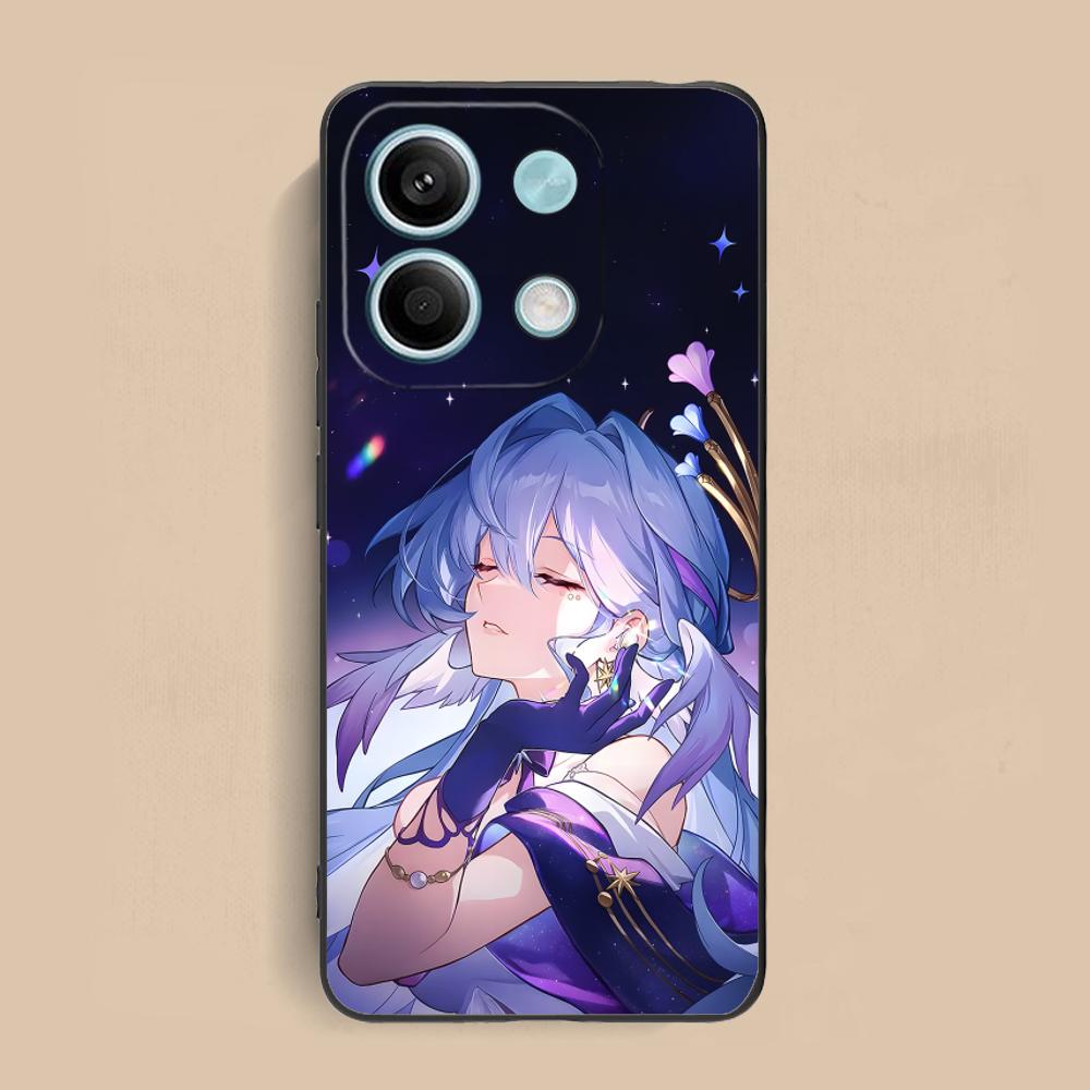 HSR Robin Matte TPU Mobile Phone Case for Xiaomi Redmi Note 14 13 12 11 S Pro Plus 4G 5G Colorful Printing Cover