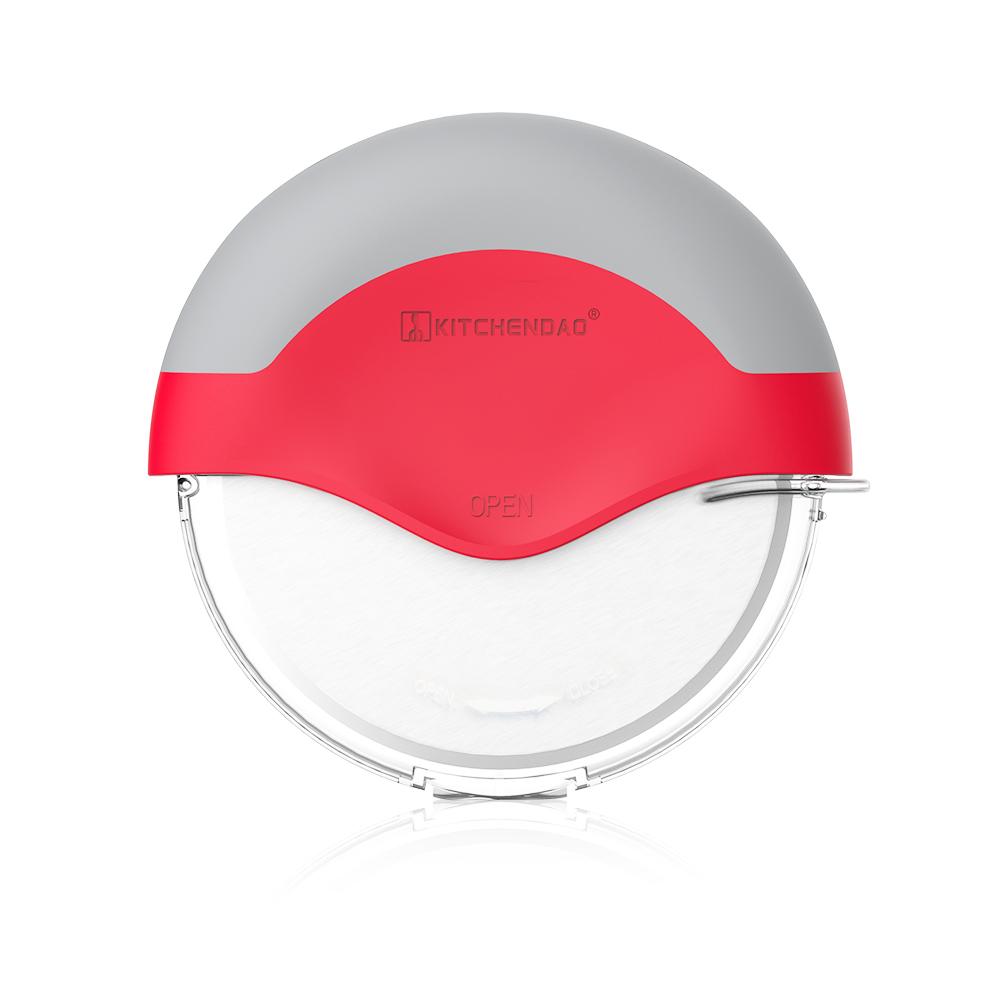 Kitchy Kitchen Accessories Round Blade Pizza Tools Dough Pie Cookie Rolling Stainless Steel Slicer Rocker Wheel Pizza Cutter