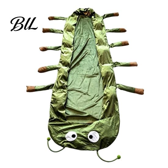 Quilted Sleeping Bag Hugging Caterpillar Padded Plush Cocoon Full Adults Nap Body Lounger Cozy Reading Nest Indoor for A