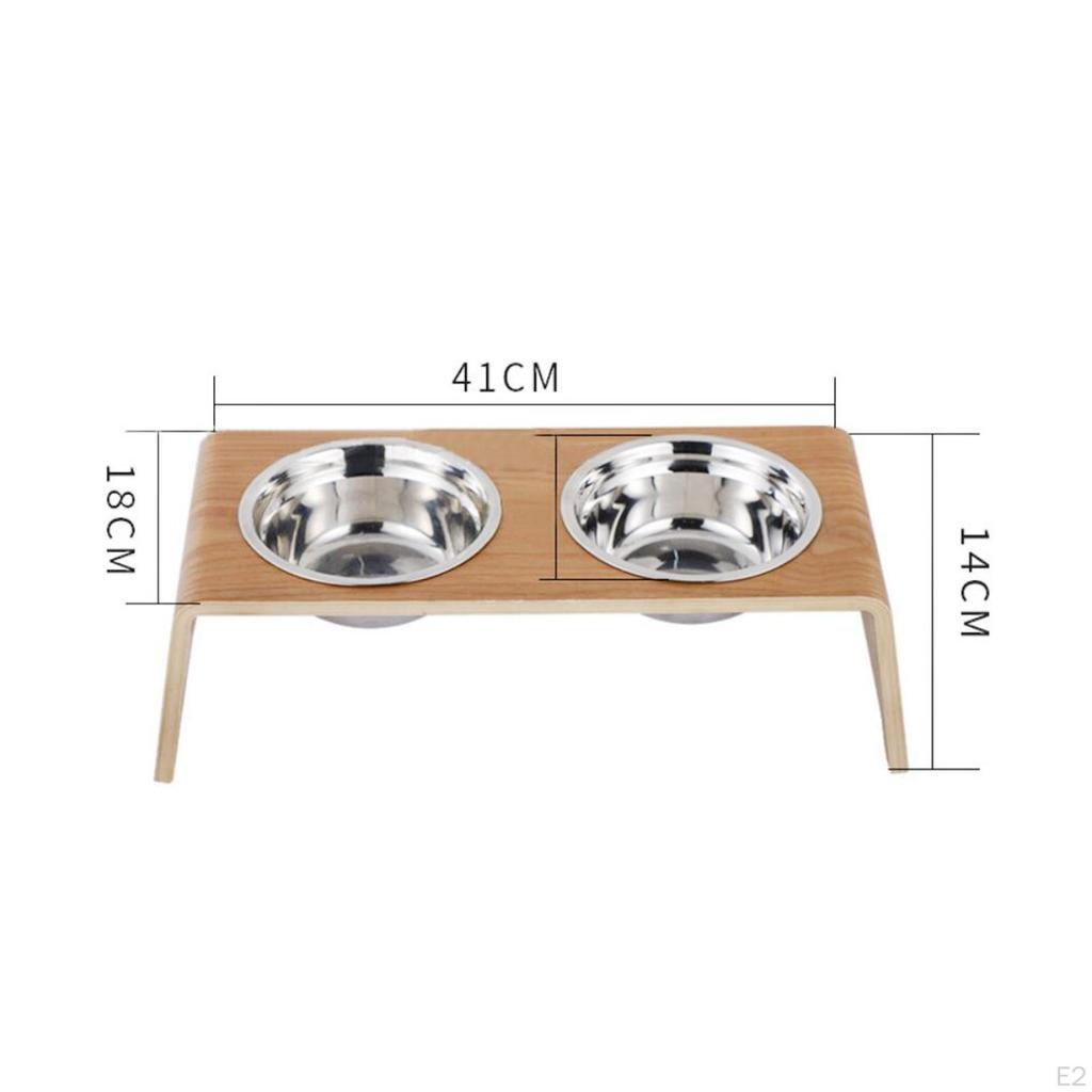 Raised Pet Bowls Nonslip Food Dispenser Dishes for Cats And Small Dogs