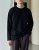 Meleugo Crew Neck Long Sleeve T-Shirt [Black]