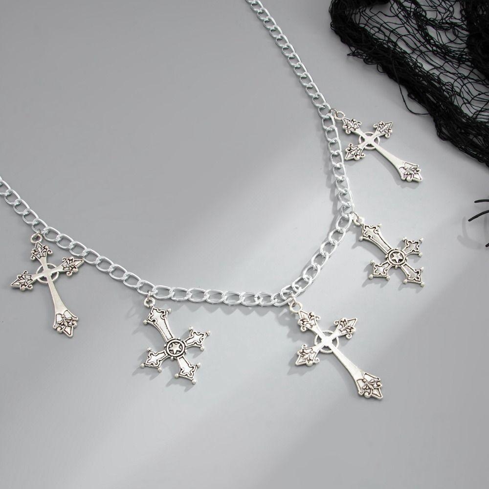 Temperament Hollowing Cross Waist Chain Y2K Multi-layer Body Chain Punk Waist Chain  Nightclub Wear
