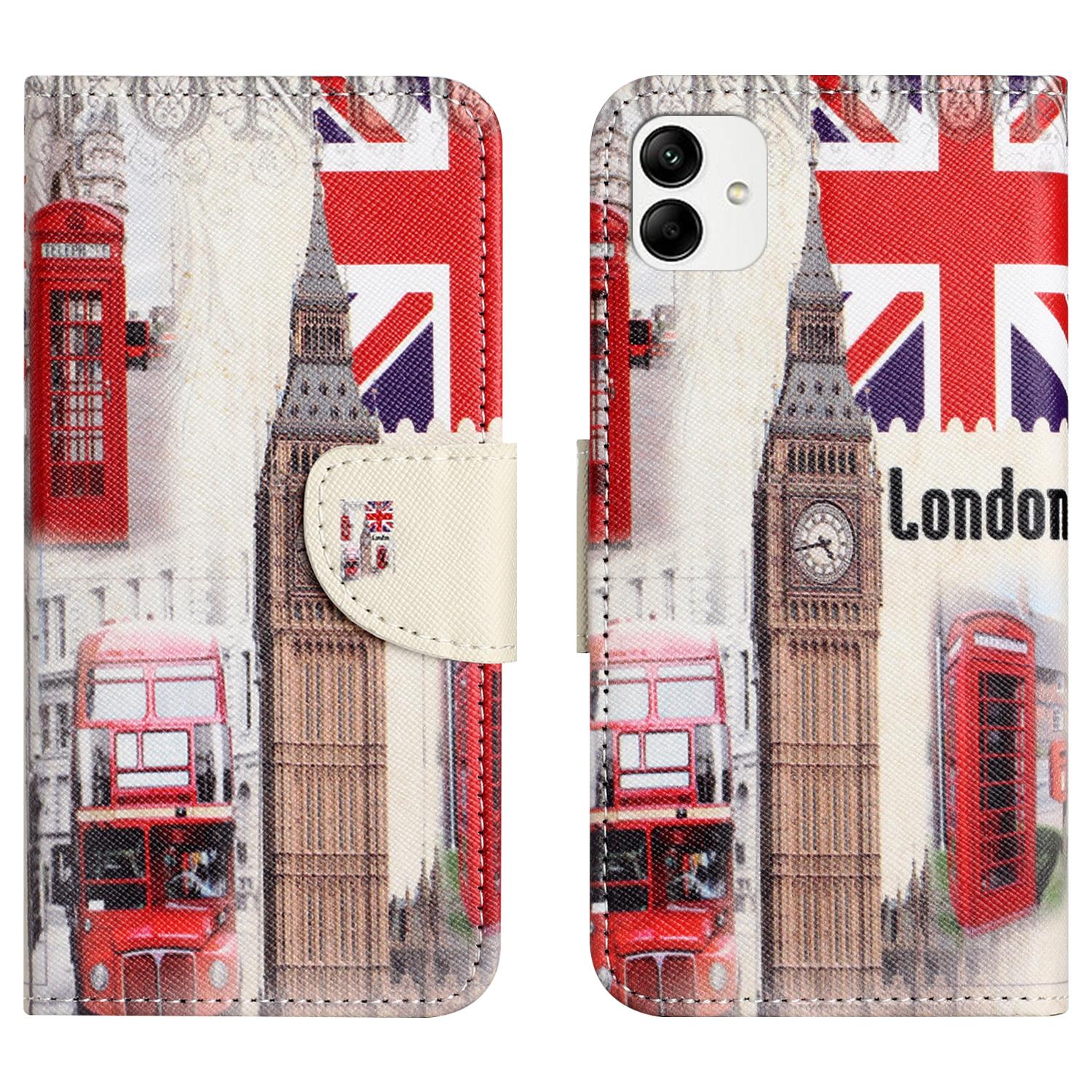 

For Samsung Galaxy A05 4G Leather Case Pattern Printed Wallet Stand Phone Cover J