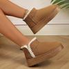Fashion 2025 New Women Winter Fashion Thick-soled Snow Boots Flat-soled Plus Cotton Shoes Comfortable Casual Boots Women Shoes for Women