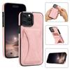 High Quality PU Leather Protective Credit Card Slots Foldable Kickstand Phone Case for iPhone 16 Pro Max 15 Plus 14 13 12 11