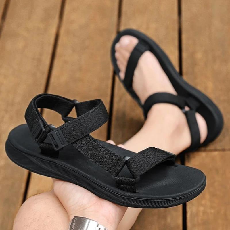 Fashion Trekking Shoes for Men Ultralight Outdoor Hiking 39 Original Color High Quality Open Toe Buy Trend 2025 Summer Pvc Man Sandals