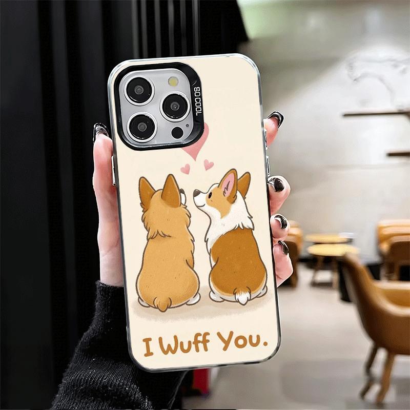 

Corgi Dog Cute Shockproof Phone Case for iPhone 17 Air 16 16E 15 Pro Max 14 Plus 13 Mini 12 Back Cover Anti Fall Fundas iPhone 15 Pro
