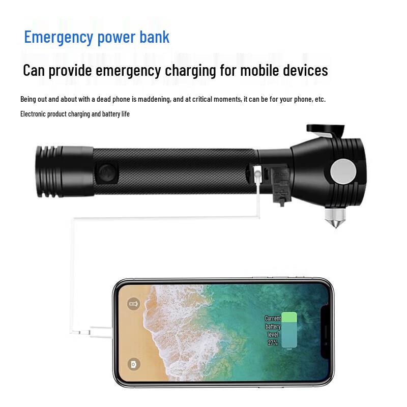 16-in-1 Outdoor Multi-functional Emergency Flashlight