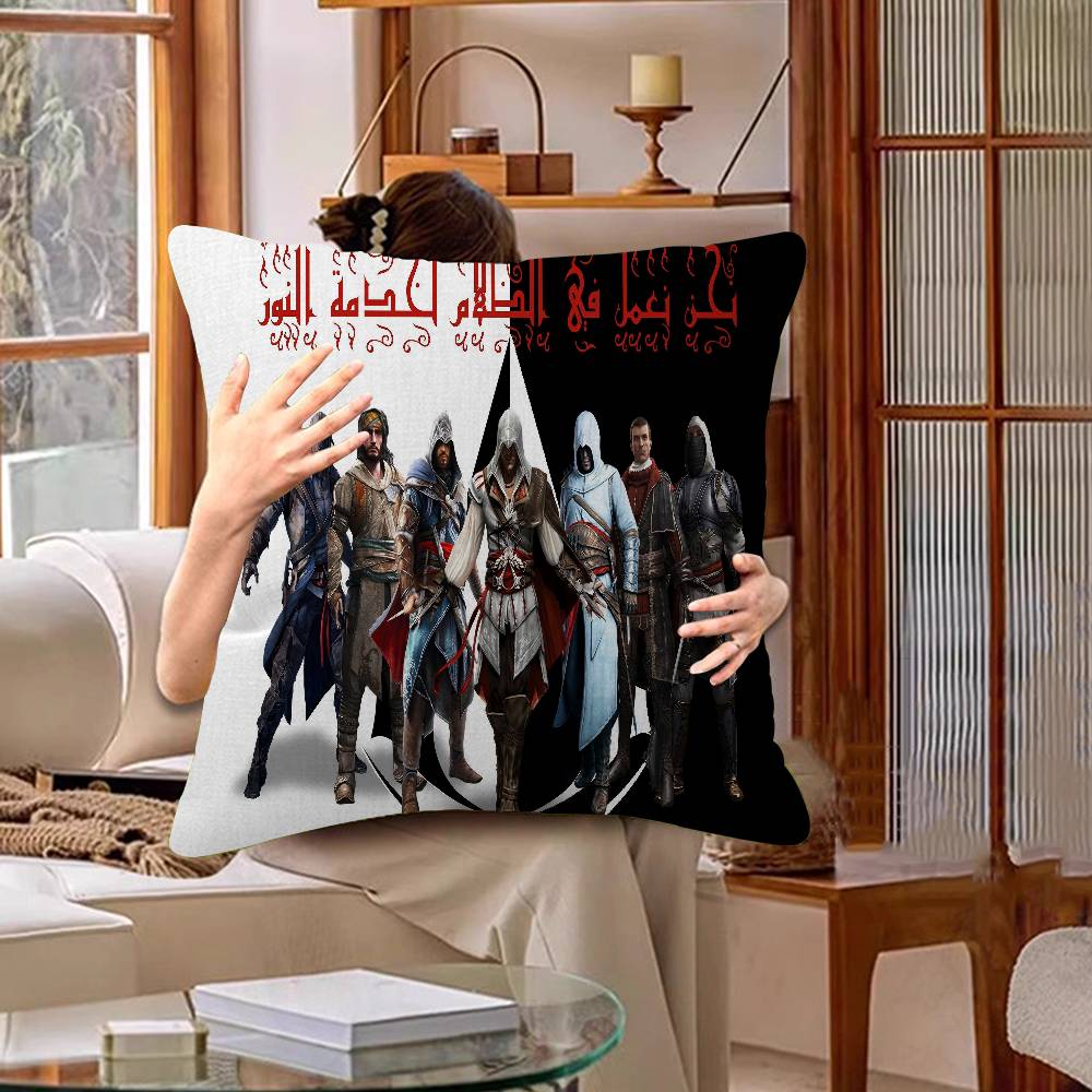 Gamer A-assassin S Creed Cushion Cover Decorative Pillow Sofa Home Decor Case Pillow Cases