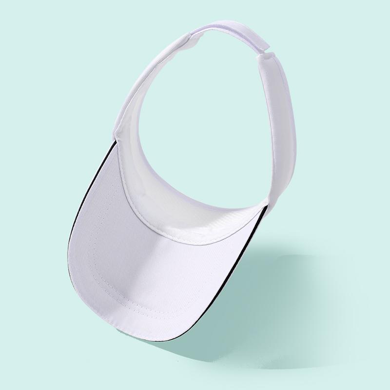Customized Logo Fashion Sport Golf Visor Outdoor Sunshade Hollow Top Sun Hat