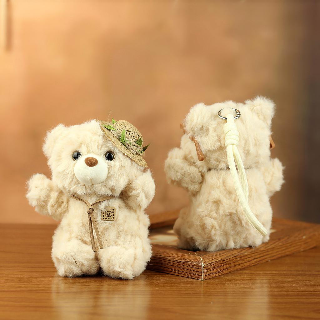 Plush Bear Keychain With Glasses For Cute Backpack Decor And Gift Ideas