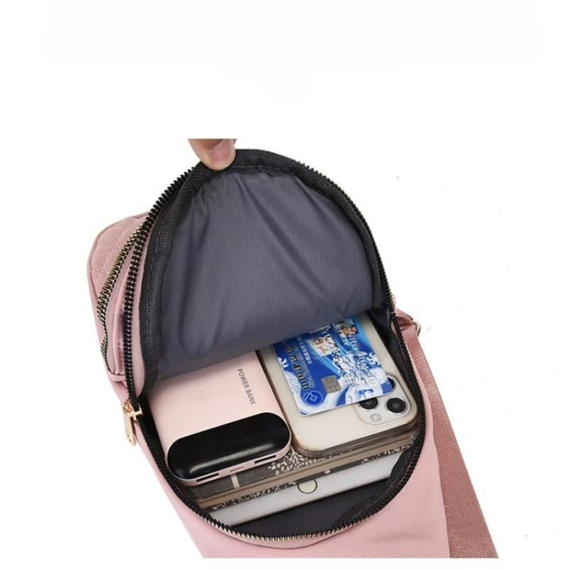 Simple Embroidered Thread Messenger Bag Breast Bag