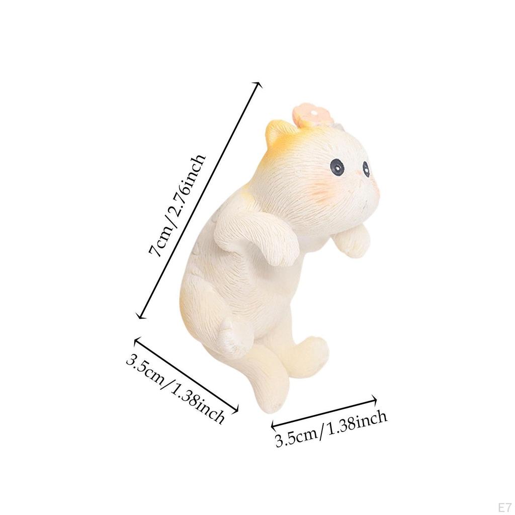 Ogród Statua Kota Doniczka Przytulanka Figurka Dekoracja Miniaturowy Wieszak na Doniczkę Wiszący Wazon