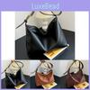 Fashionable Brown Synthetic Leather Tote Bag For Women Perfect For School And Work