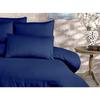 Parure de lit - 1 housse de couette 220 x 240 cm + 2 taies d'oreiller 60 x 60 cm - 70% polyester, 30% coton - Bleu