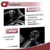 HEROFFIX Skull Shift Knob Universal Gear Shift Knob Resin Stick Shifter Lever Knob for Automatic and Manual Vehicles with 3 Adapters Black 1 Set 8.7cm