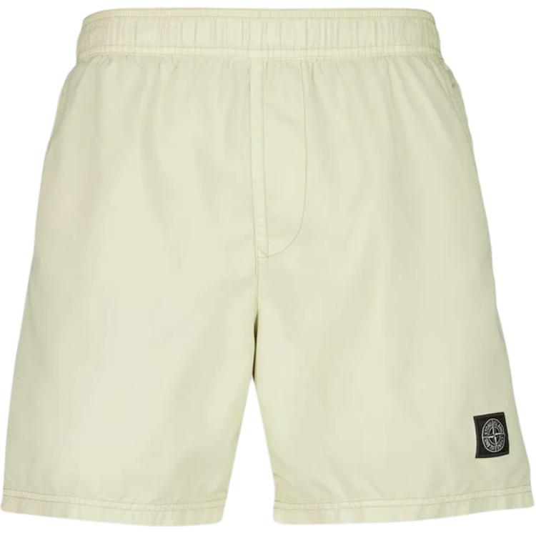 

Stone Island Solid Color Logo Mid Waist Elastic Swim Shorts Men swimwear K1S15B100B-09S0046-V0095 XL