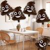 5pcs Funny Poop Theme Holiday Atmosphere Weird Balloon Poop Foil Balloons Children's Toys Birthday Party Decoration Poo Balloon