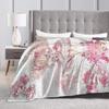 Puella Magi Madoka Magica Blankets Cute Girl Madoka Kaname Wool Novelty Warm Throw Blankets for Coverlet Winter