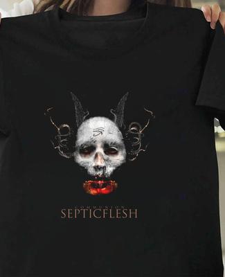 Communion od Septicflesh Černé bavlněné tričko Plná velikost S5XL T496 Unisex tričko