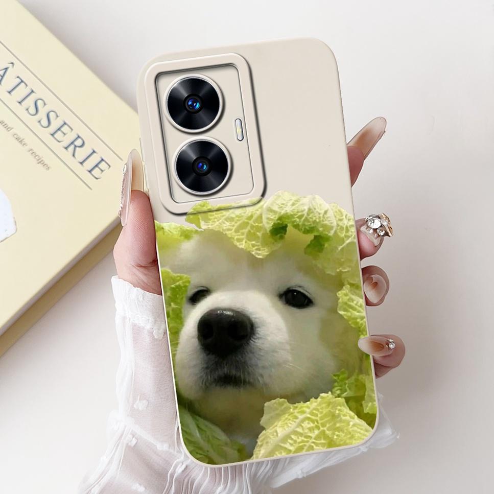 For Realme C55 6.72" Case New Cute Cartoon Print Soft Silicone Shockproof Cover For Oppo Realme C55 RMX3710 Bumper Phone Case