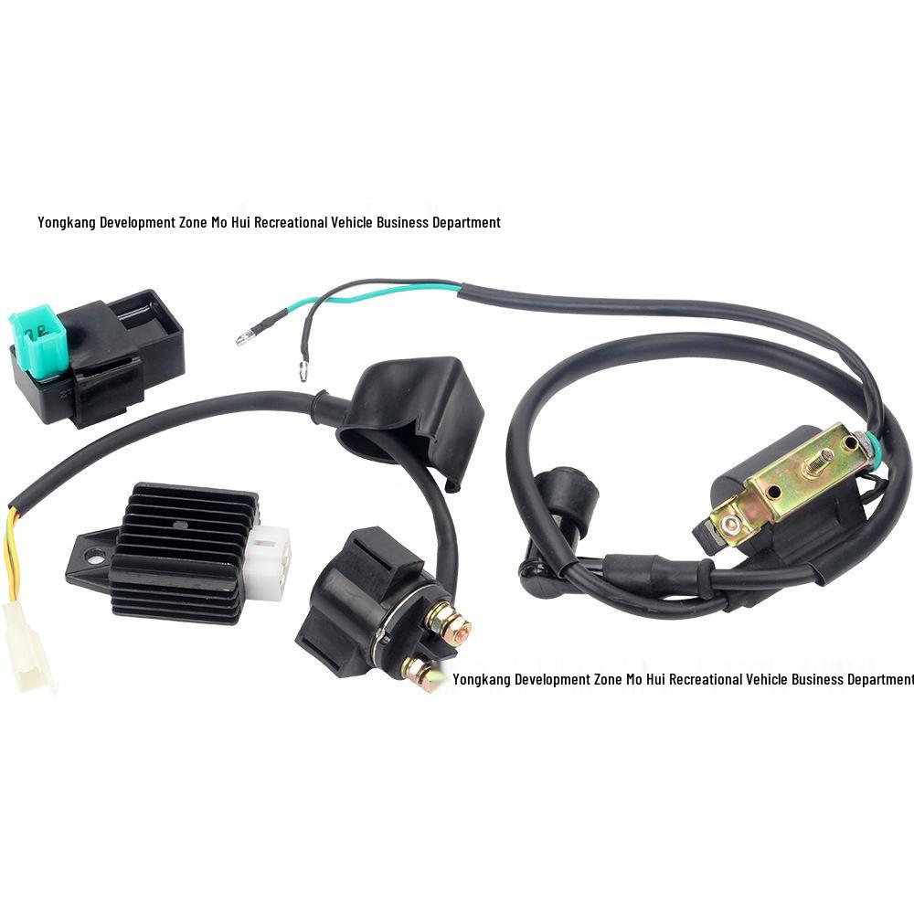 

ATV Off-road Vehicle Accessory Kit: High-pressure Igniter, CDI Relay, Voltage Regulator for 50-110CC Hybrid Vehicle