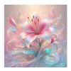 2024 New Diamond Painting Fantasy Pink Lily Full Diamond Mosaic Art Flower Embroidery Cross Stitch Pictures for Home Decoration J3967