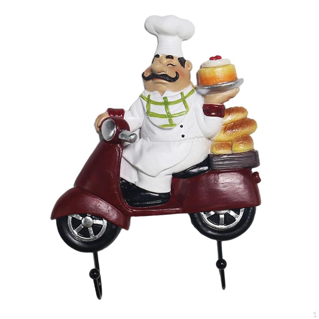 Chef Character Wall Hook Organizer for Home And Kitchen Use