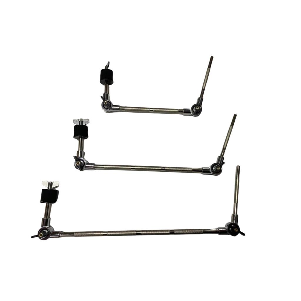 Jazz Drum Cymbal Stand & Cowbell Clamp: Dual-Sided Adapter & Extension Frame