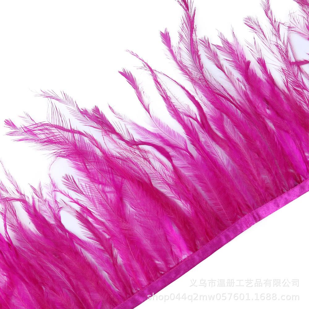 15-20Cm Beneficial Bird Hair Cloth Edge Clothing Accessories Pendant Material Emu Hair Cloth Belt Handicraft Diy