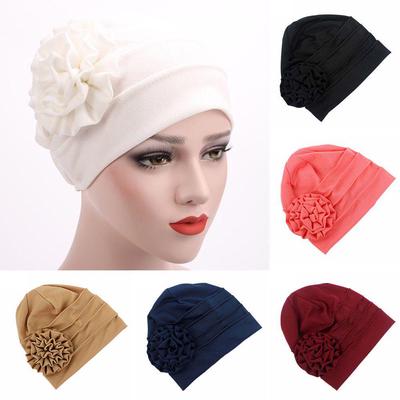 Outdoor Women's Fashion Cancer Flower Hat Chemo Turban Beanie Baggy Cap Hijab