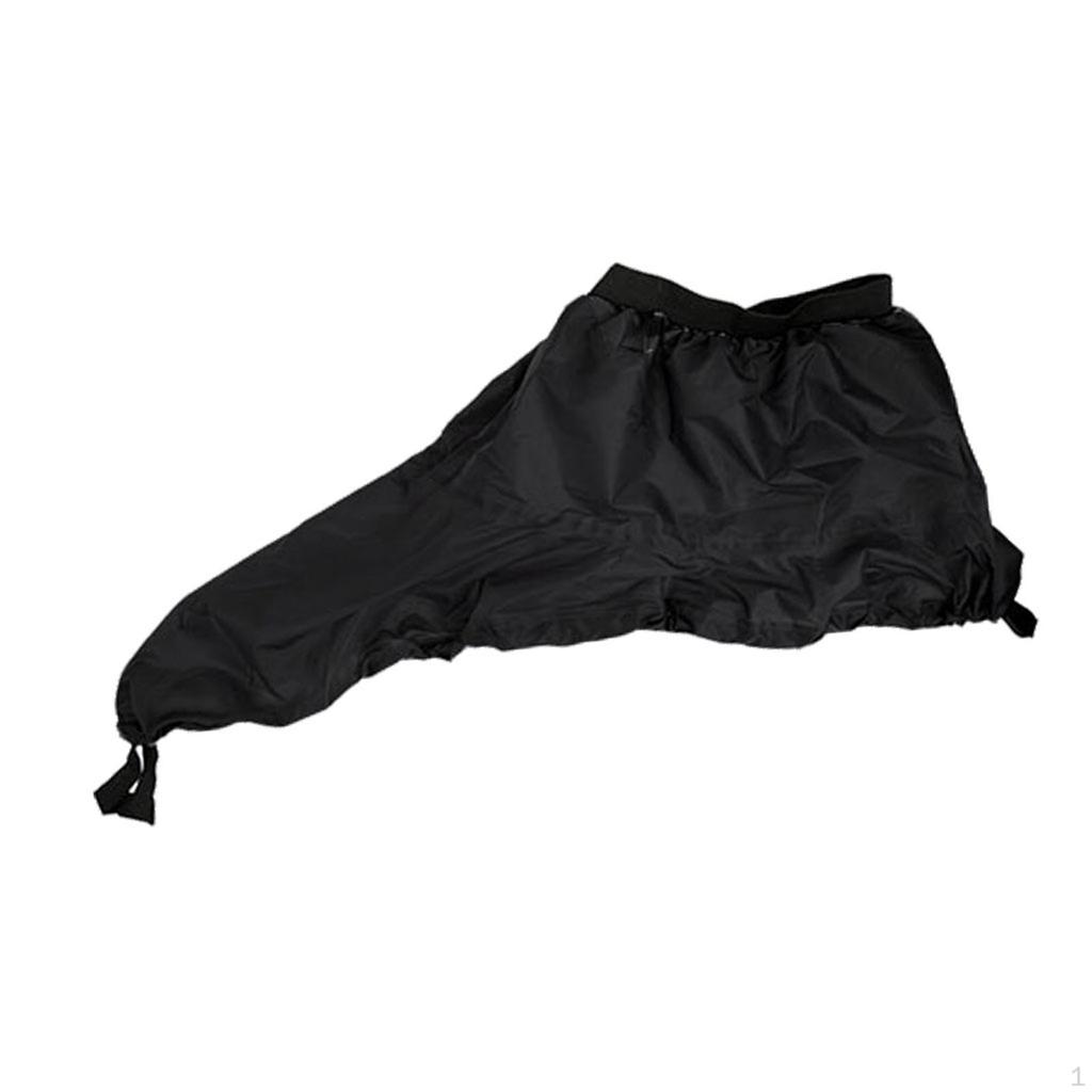 Kayak Spray Skirt Deck Sprayskirt Spraydeck Waterproof Cover Black