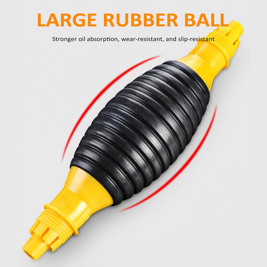 Siphon Hand Pump, Portable High Flow Manual Car Fuel Transfer Pump with 3.2 Ft Syphon Hose for