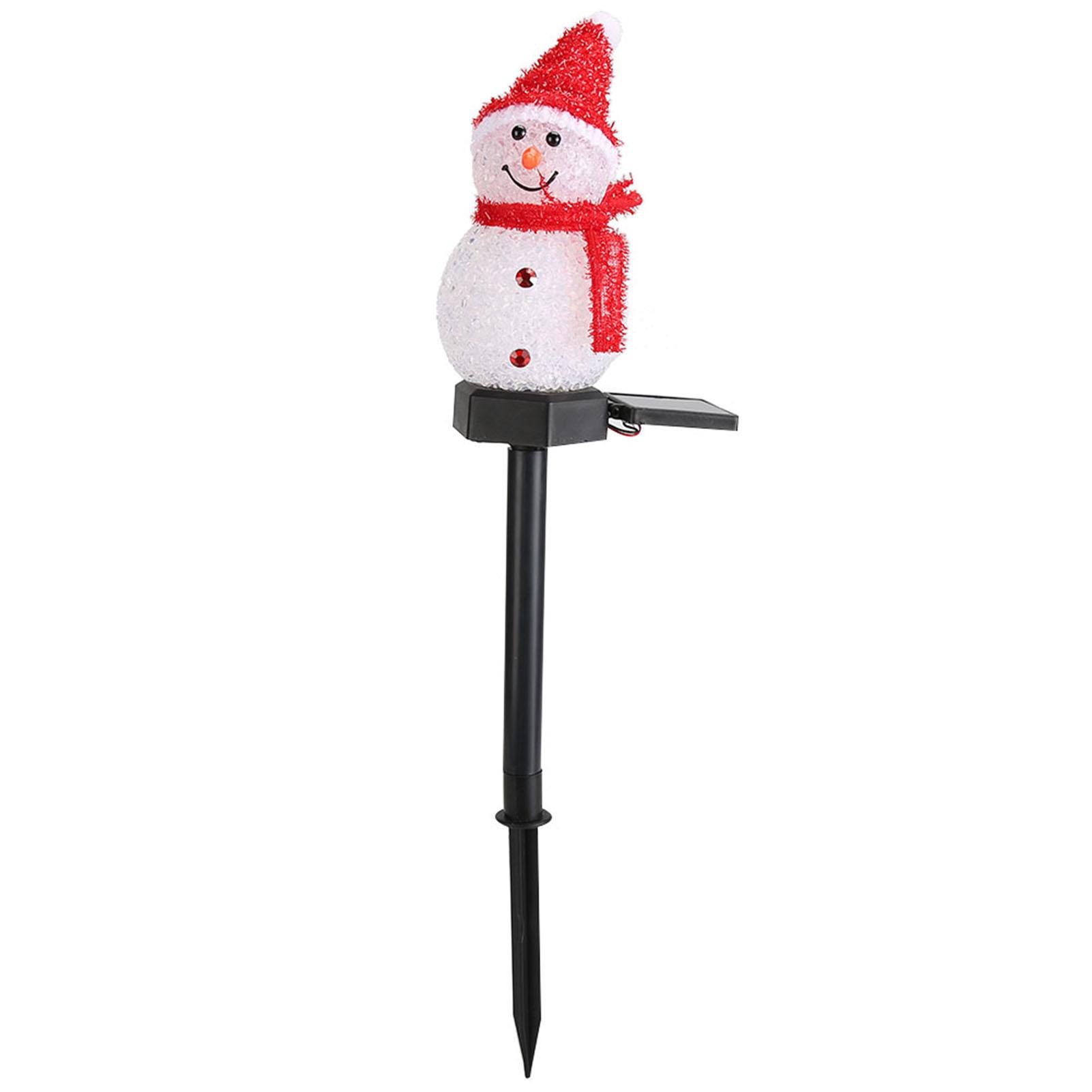 

Christmas Decorations Light Solar Light Snowman Christmas Outdoor Solar Powered Stakes Light For Corridor Patio Lawn Decoration
