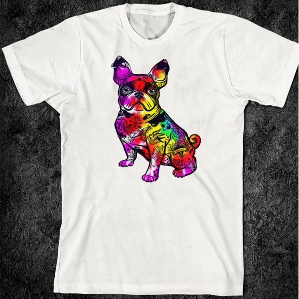 Buddhist Yoga T-Shirt Hindu OM Aum Meditation Vinyasa Zen Spiritual doggy tee S