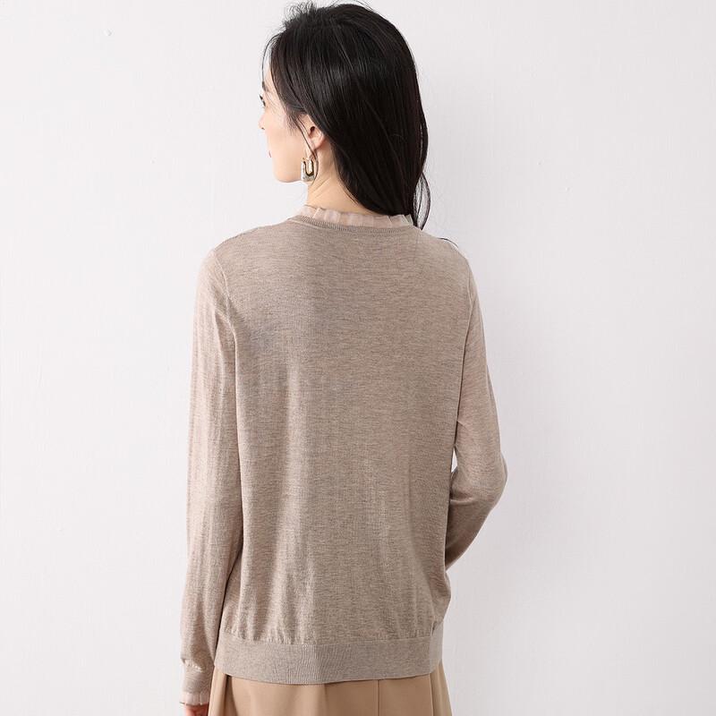 Mokana Women's Versatile Long Sleeve Wool Blend Sweater