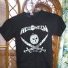 HELLOWEEN Band T-Shirt Größe S Schwarze Baumwolle Deutscher Power Metal Keeper Stil Japan
