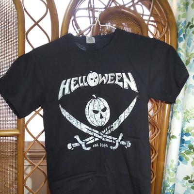 HELLOWEEN Band T-Shirt Größe S Schwarze Baumwolle Deutscher Power Metal Keeper Stil Japan