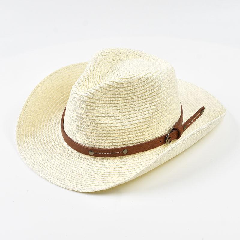 Summer Panama Straw Hats for Women Men Outdoor Wide Brim Travel Beach Sun Hat