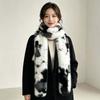 Skin Friendly Winter Faux Fur Scarf Soft Texture Long Fluffy Muffler  Outdoor Skiing