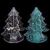 Acrylic Earrings Organizer Christmas Tree Earring Stand Jewelry Presentation Rack Ear Rings Holder for Women Girls