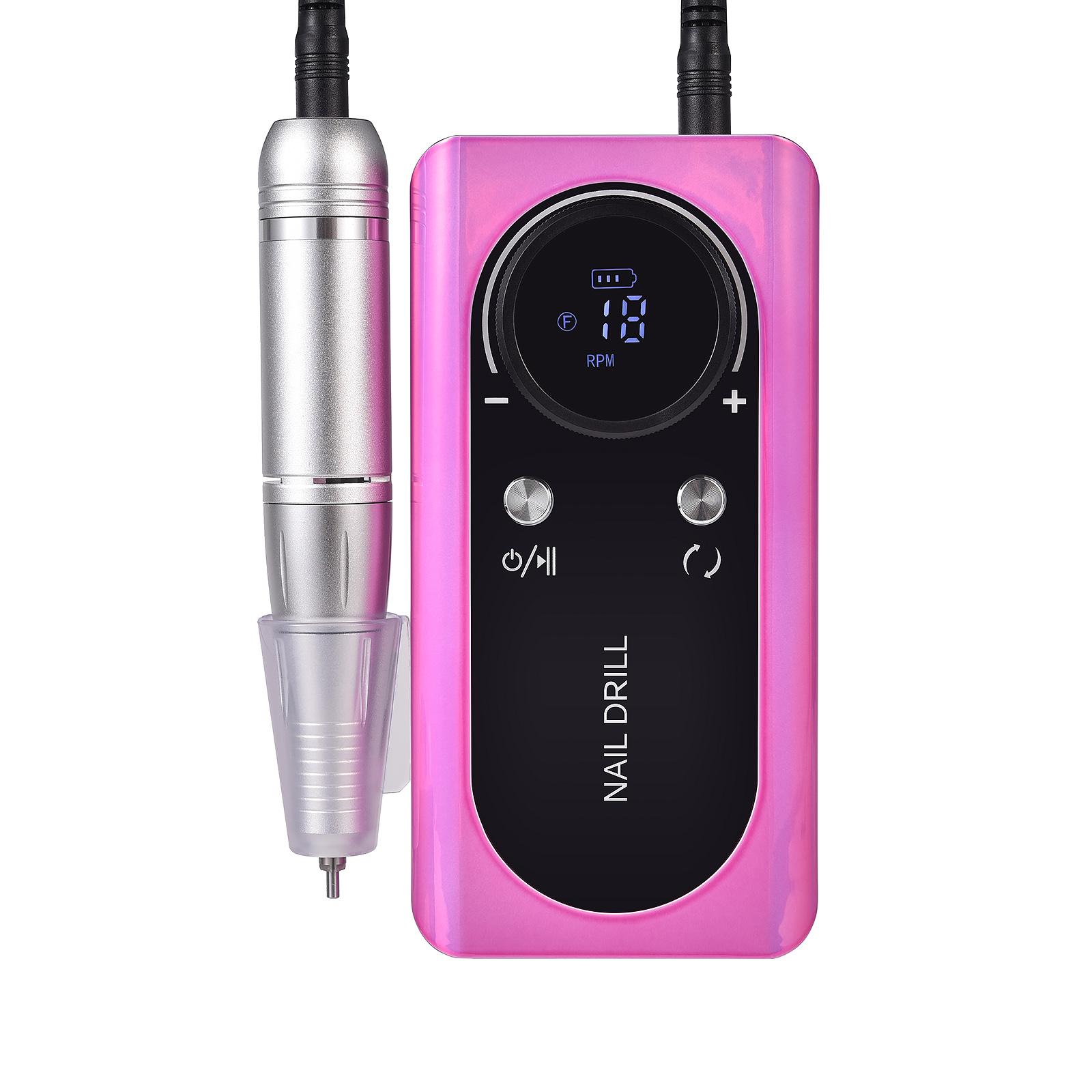 

Профессиональная электрическая портативная дрель для ногтей 45000 об/мин, перезаряжаемая, малошумная, шлифовальная пилка для ногтей, инструмент для маникюрного салона
