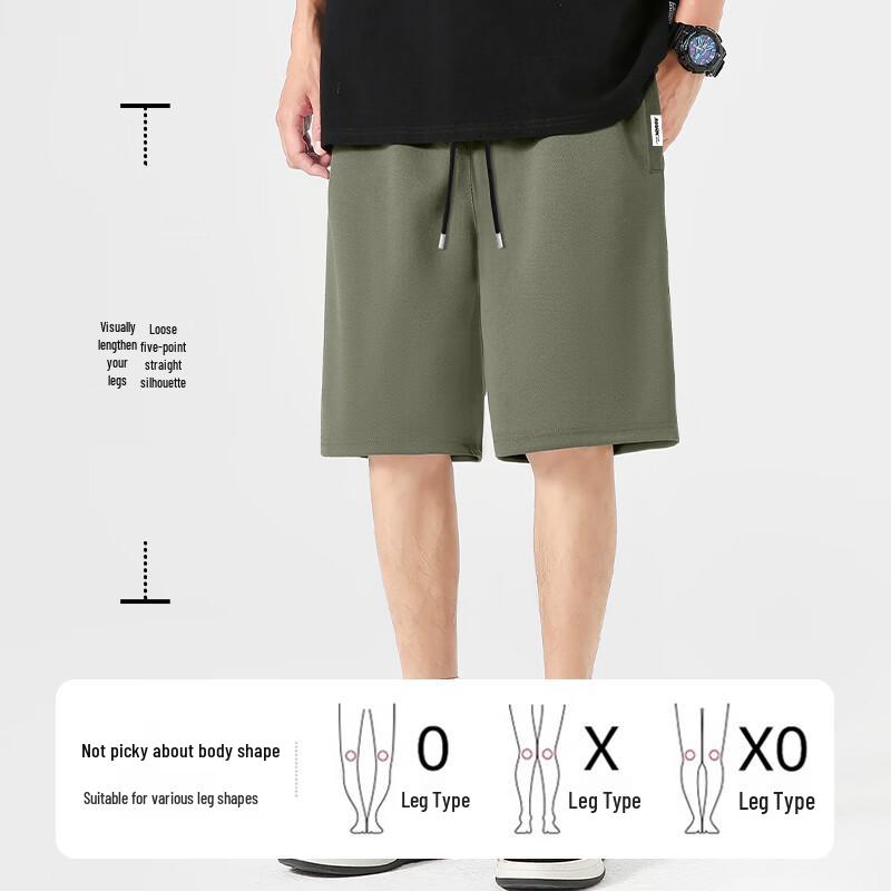 Mark Fairwhale Men's Loose Fit Cotton Sports Shorts