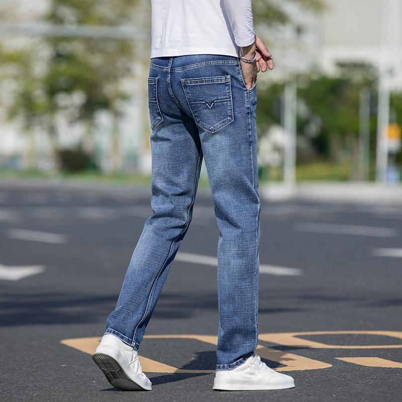 2024 Высококачественные весенние и осенние новые джинсы мужские модные брендовые модные — фото 3