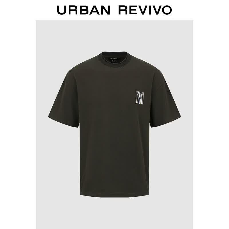UR Men s Embroidered Round Neck T-Shirt XL