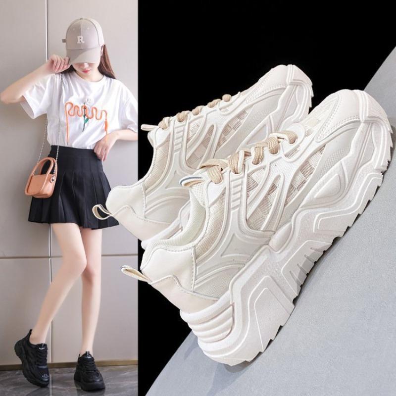Sports Dad Shoes Women's Summer Student Fashion Platform Tide Mesh Running Shoes