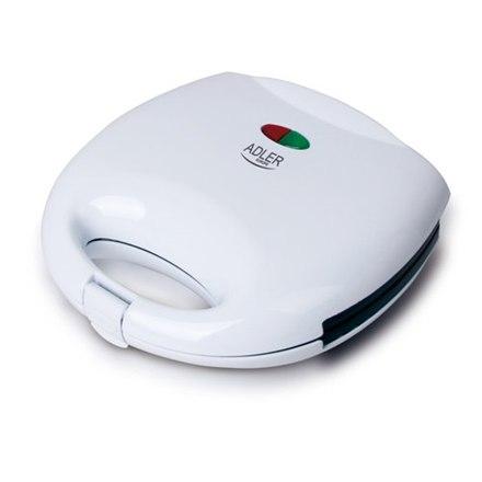 Adler | AD 301 | Sandwich Maker | 750 W | Number of Plates: 1 | Number of Cakes: 2 | White